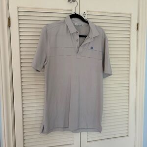 Travis Mathew Light Gray Polo Shirt